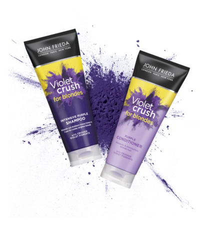 Sampon nuantator pentru par blond John Frieda Violet Crush Purple Shampoo 250 Ml [0]