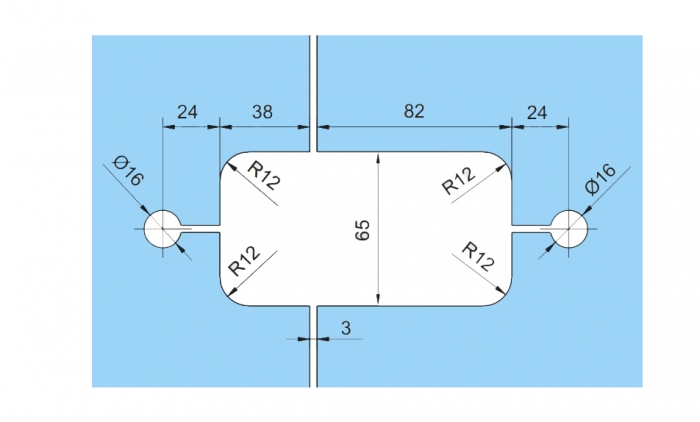 Set 2 balamale hidraulice Dorma Tensor sticla/sticla [3]