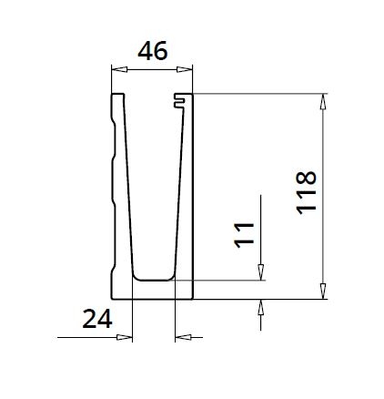 Profil U balustrada Easy Glass® Eco fixare laterala [2]