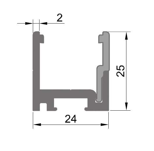 Profil monobloc cu clips inferior [2]