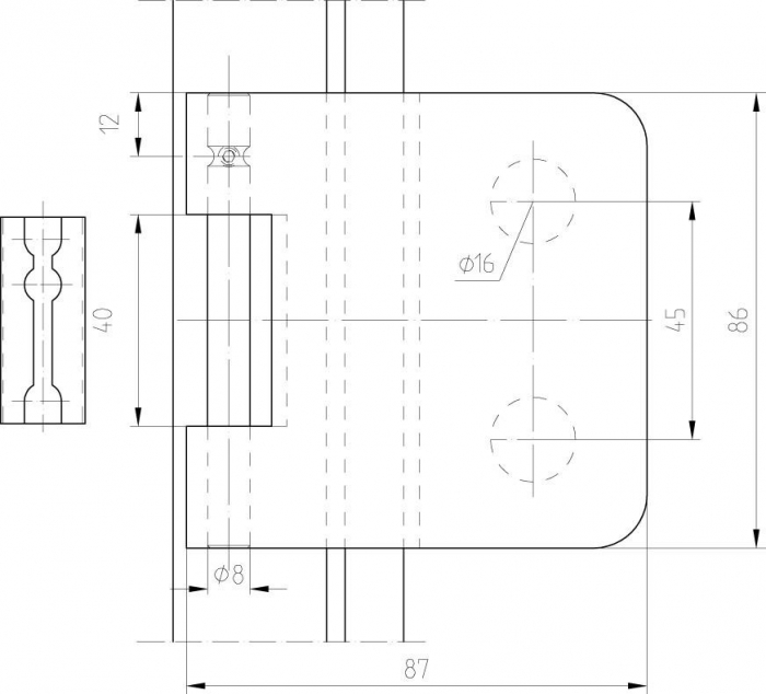 Balama aplicata Dorma Junior Office usa sticla 8-10 mm [4]