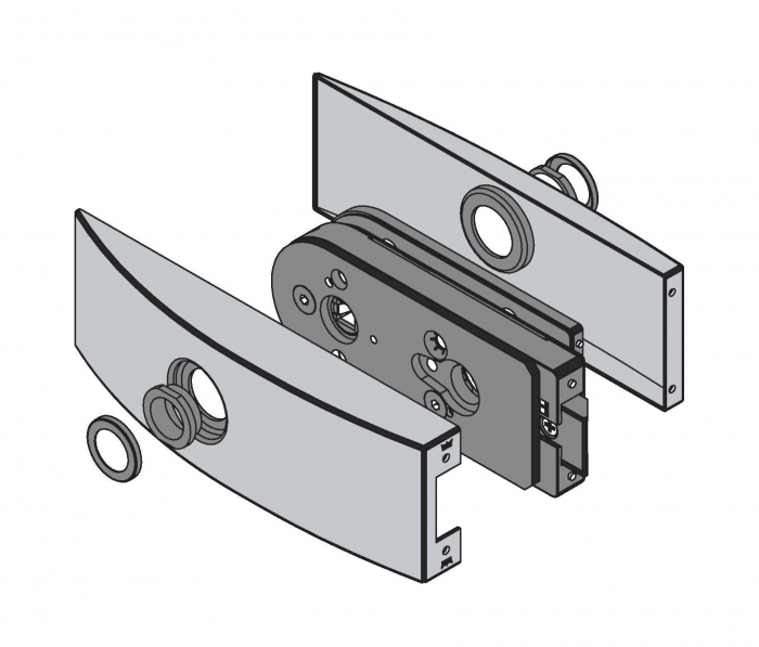Broasca Dorma Arcos Studio fara incuiere usa sticla 8-10 mm [4]