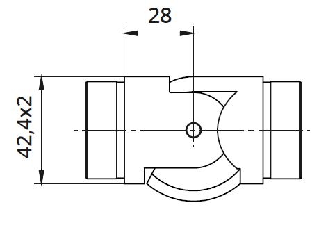 Imbinare variabila 0°-70° mana curenta rotunda Ø42,4 mm [2]
