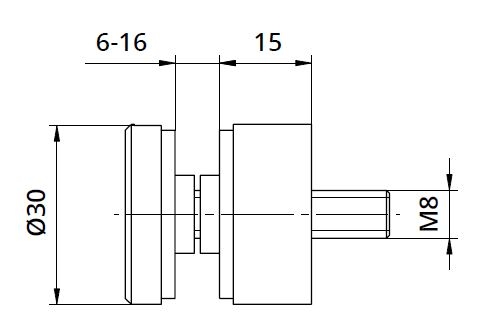 Conector sticla Ø30x15 mm [2]
