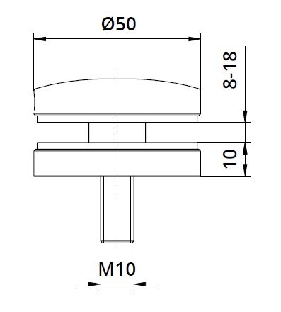 Conector sticla Ø50x10 mm [2]