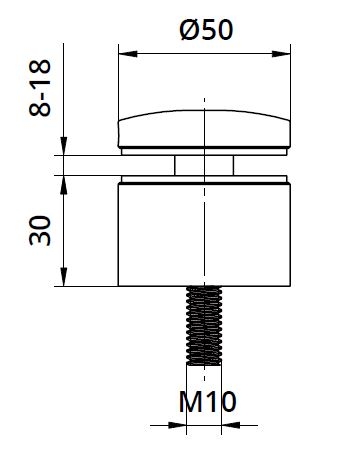 Conector sticla Ø50x30 mm [2]