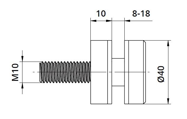 Conector sticla Ø40x10 mm [2]