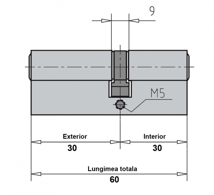 Cilindru broasca usa sticla 8-10 mm [2]