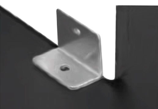 Conector inferior 90° sticla/HPL 10-13 mm compartimentare toaleta [1]
