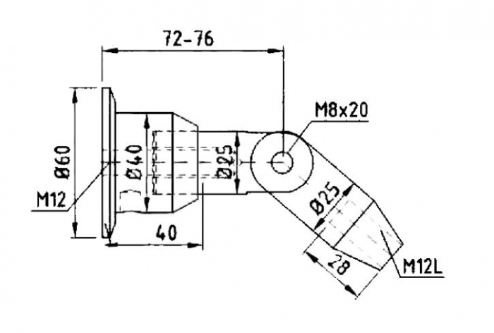 Conector superior perete/tija copertina [2]