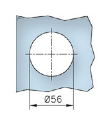 Maner scoica 65x65 mm, sticla 8-12 mm [2]