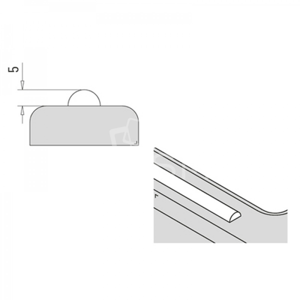 Prag pardoseala cabina dus, L=2000 mm [2]