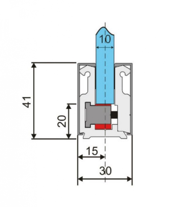 Profil perimetral sticla 10-12 mm [2]