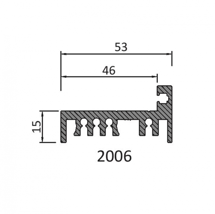 Profil toc zid usa sticla 8-10 mm [2]