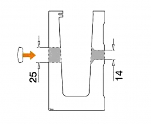 Capac mascare gauri fixare profil U balustrada Easy Glass® Eco [2]