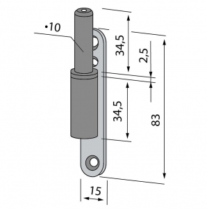 Pivot toc lemn/metalic Dorma [1]