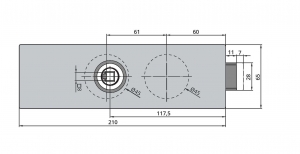 Broasca Dorma Arcos Studio fara incuiere usa sticla 8-10 mm [4]