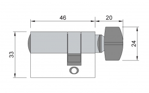 Cilindru baie broasca usa sticla 8-10 mm [2]