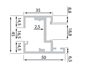 Toc Dorma Alexa 45 usa sticla 8-12 mm [1]