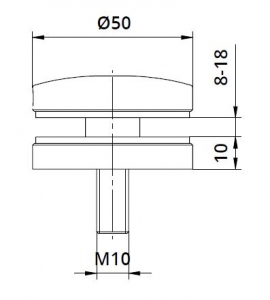 Conector sticla Ø50x10 mm [1]