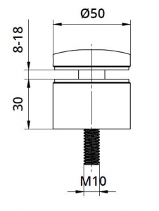 Conector sticla Ø50x30 mm [1]
