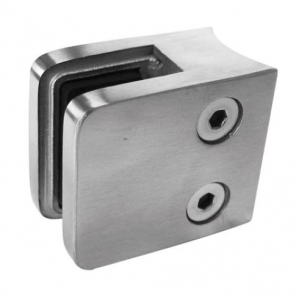 Cleme montanti balustrada - Clema MOD 21 fixare pe rotund pentru montant balustrada sticla 6-10,76 mm