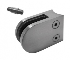 Cleme montanti balustrada - Clema MOD 22 fixare pe rotund pentru montant balustrada sticla 8-10,76 mm