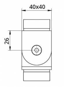 Imbinare variabila ±90° mana curenta patrata 40x40 mm [1]