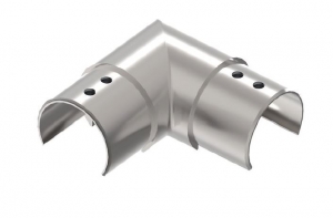 Accesorii mana curenta profilata - Imbinare orizontala 90° mana curenta profilata Ø42,4 mm
