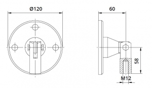 Conector superior perete/tija copertina [1]