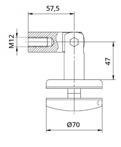 Conector copertina tija/sticla 8-17,52 mm [1]