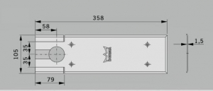 Amortizor pardoseala Dorma BTS 80 EN 4 cu placa si insert standard [2]