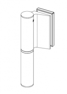 Balama hidraulica Biloba EVO SOL Frame fara blocare fixare pe toc aluminiu [1]
