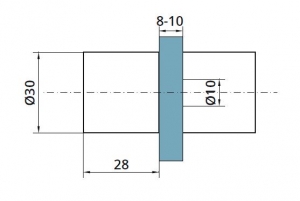 Buton PH105 usa cabina dus sticla 8-10 mm [1]