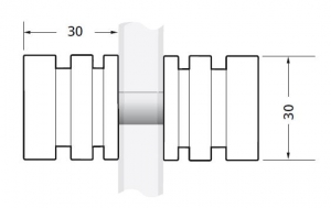 Buton usa cabina dus sticla 6-12 mm [1]