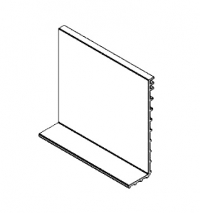 Cale si garnituri profil U balustrada sticla - Cala exterioara asezare sticla 12,38-21,52 mm profil U View Crystal