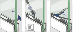Cheie Q-disc® montaj cale/garnituri profil U balustrada Easy Glass® Smart [1]