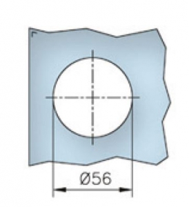 Maner scoica 65x65 mm, sticla 8-12 mm [1]