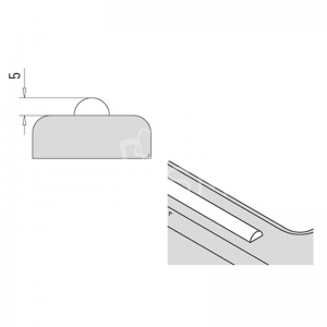 Prag pardoseala cabina dus, L=2000 mm [1]