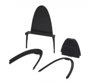 Set garnituri prindere punctuala MOD 6400 sticla 15-21,52 mm