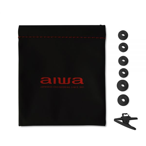 Casti audio Aiwa Diamond Hi-Res In-Ear Headphone Mic Black [6]