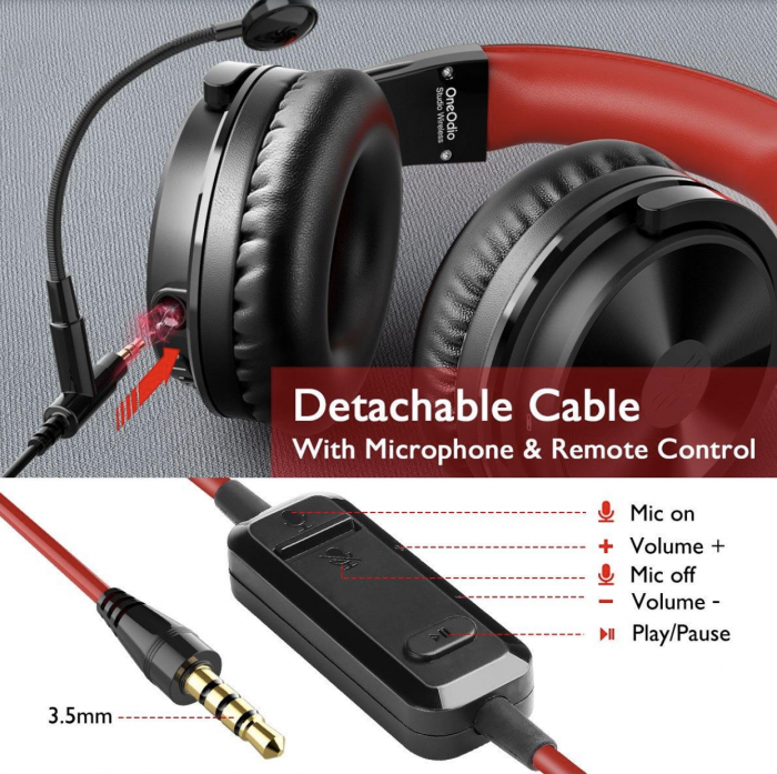 ONEODIO Pro M gaming Headsets DJ [5]
