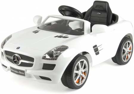Masini electrice - Mercedes-Benz Official Licensed Kids Electric Ride On Car with LED