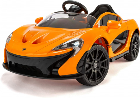 Masini electrice - McLaren Official Electric Ride On Car for kids, with Tilting Doors & MP3 Connection, Orange