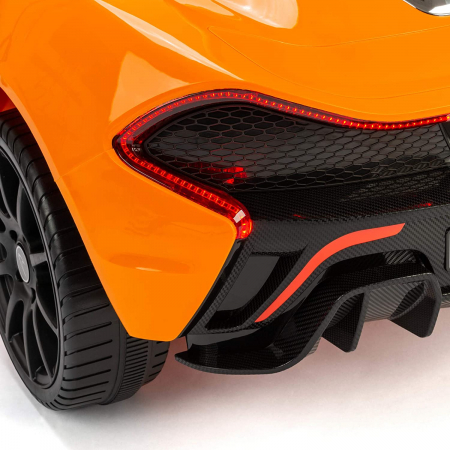 McLaren Official Electric Ride On Car for kids, with Tilting Doors & MP3 Connection, Orange [2]