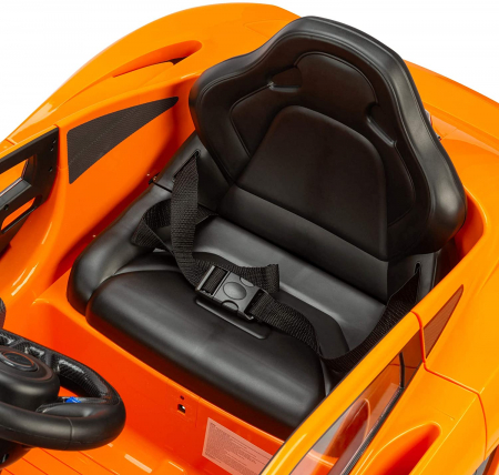 McLaren Official Electric Ride On Car for kids, with Tilting Doors & MP3 Connection, Orange [3]