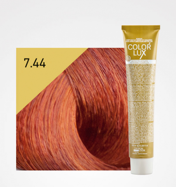 Vopsea de par blond aramiu intens 7.44 Color Lux 100 ml [1]