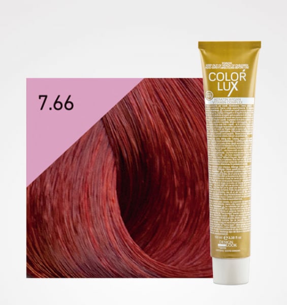 Vopsea de par blond roscat intens 7.66 Color Lux 100 ml [1]