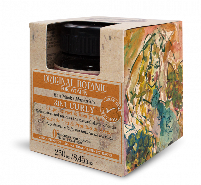 Masca 3 in 1 pentru păr creț și ondulat vegană 100% naturală 250 ml [4]