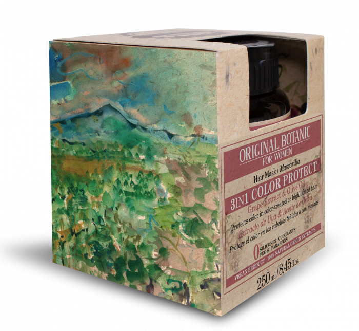 Mască 3 în 1 pentru păr vopsit vegană 100% naturală Color Protect 250 ml [5]